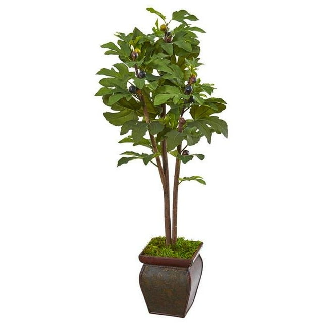 Nearly Natural 9687 49 in. Fig Artificial Tree in Decorative Planter