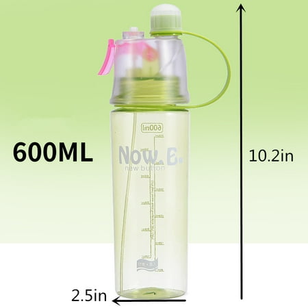 

1pc Fashion Plastic Spray Cup For Sport Travel Travel Bottles Cooling And Hydration Bottle Plastic Outdoor Water Bottle