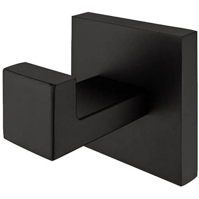 Ganchos autoadhesivos, ganchos para toallas sin taladrar toallero de acero inoxidable ganchos de pared autoadhesivos ganchos para albornoz ganchos adhesivos para cocina y baño (negro)