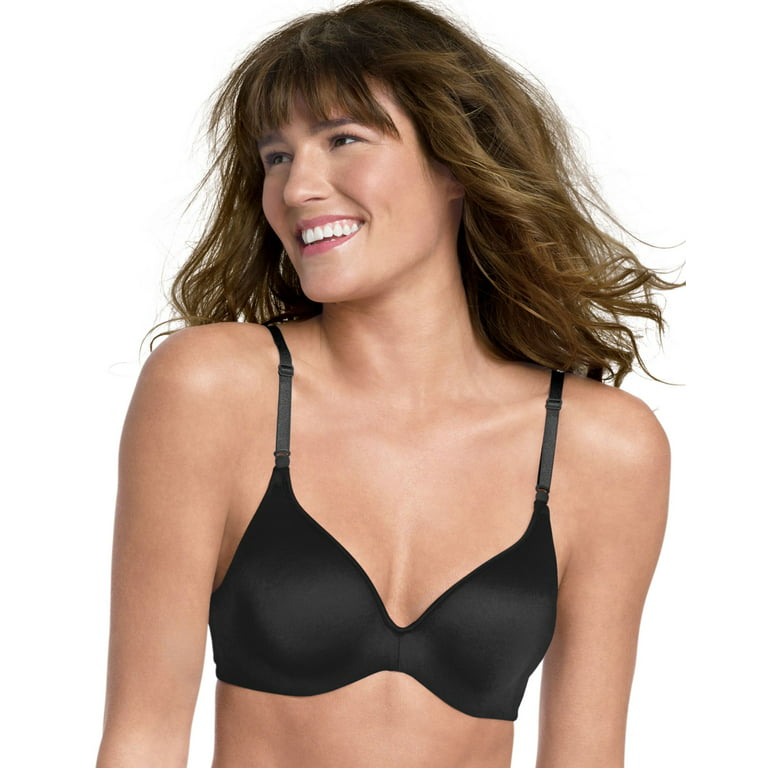 Barely There Invisible Look Women`s Underwire Bra - Best-Seller, 36D, Black