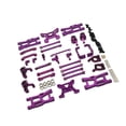 thumbnail image 3 of Tazas de dirección del brazo trasero delantero RC, varilla de conexión, Kits de piezas de coche RC, pieza de actualización resistente para accesorios púrpura, 3 of 9