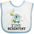 thumbnail image 3 of Inktastic Tiny Scientist Cute Chemist Boys or Girls Baby Bib, 3 of 4