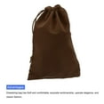 thumbnail image 4 of Velvet Drawstring Bags 5.91x7.87 Inch Gift Bags Jewelry Pouches Brown 10Pcs, 4 of 6