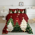 thumbnail image 2 of Manfei Chic Christmas Tree Bedding Comforter Set,Gold Sequin Print Twin Comforter Sets,Merry Xmas Bedding Set For Girls Kids,Microfiber Bedroom Decor Reversible,2pcs, 2 of 8