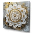 thumbnail image 2 of DESIGN ART Designart "White And Gold Mandala V" Boho Mandala Wall Art For Living Room 16 in. wide x 16 in. high, 2 of 5