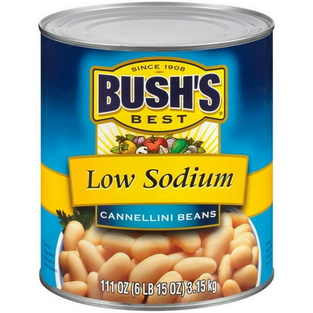 (Price/case)Bush's Best 001873 Bush's Best Low Sodium Cannellini Beans 6-111 (Best Restaurants For Low Sodium)
