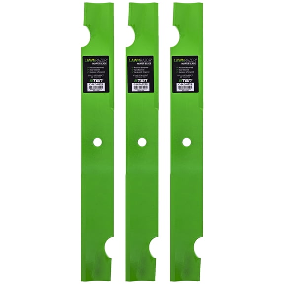 LawnRAZOR Blade for Scag Bad Boy 038-6080-00 482879 Notched High Lift 3 Pack 810-CBL2441D