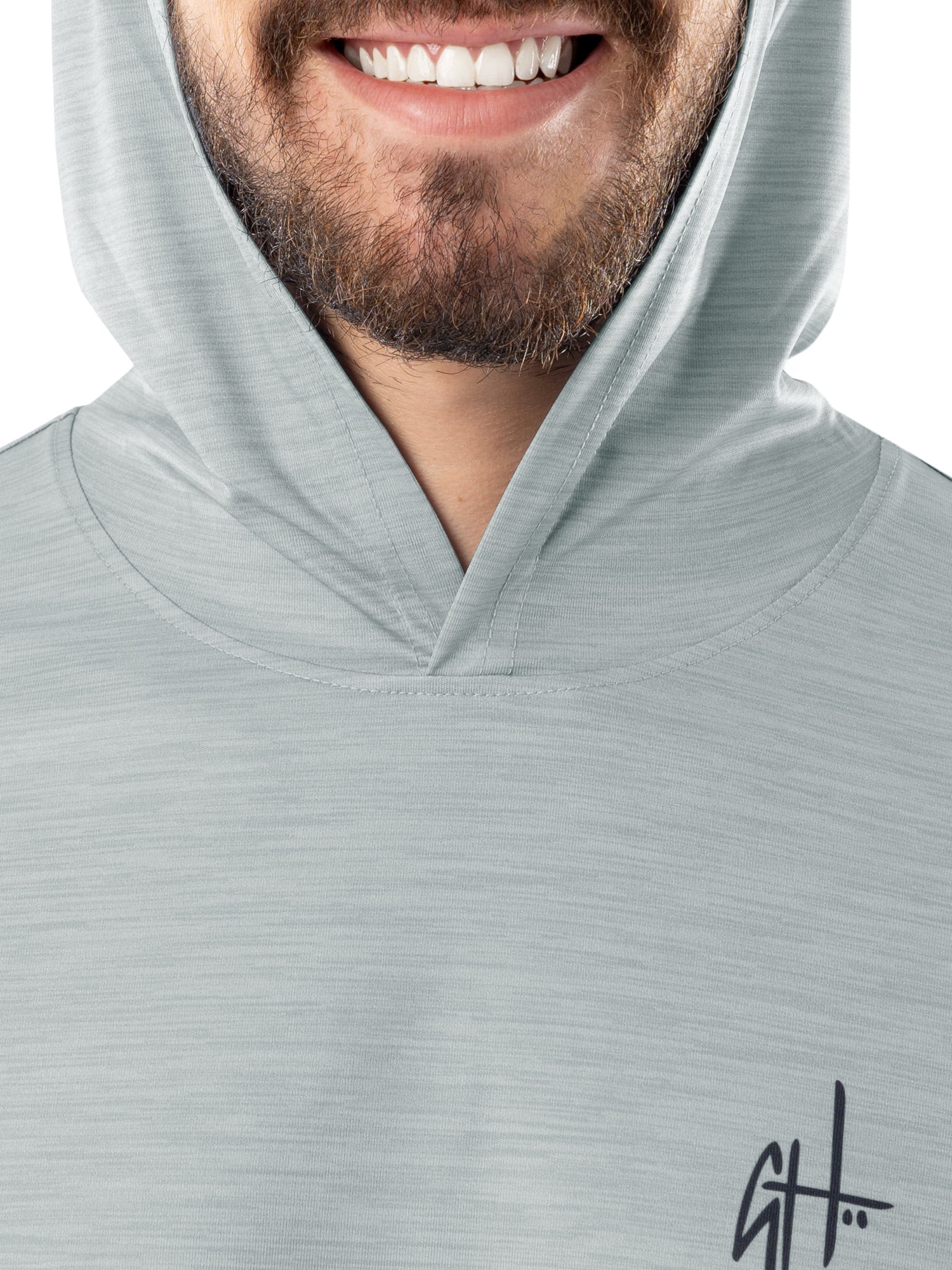 GH BY GUY HARVEY Men's Performance Long Sleeve Fishing Hoodie, Sizes S -3XL