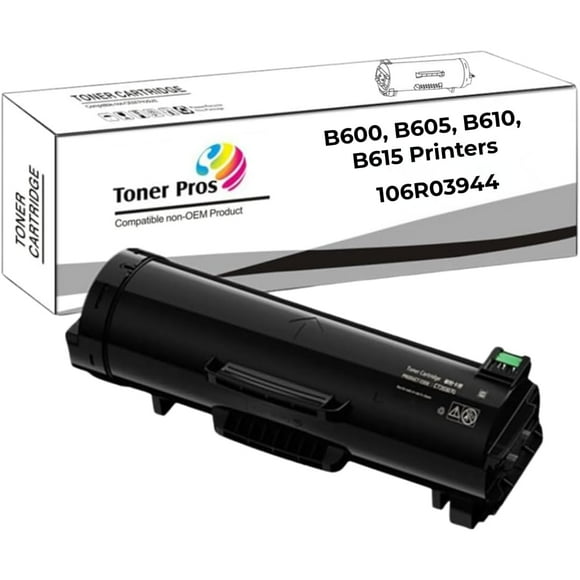 Toner Pros (TM Cartouche de Toner Remanufacturée Xerox Versalink 106R03944) - Remplacement de Toner Noir Grande Capacité pour Imprimantes Xerox Versalink B600, B605, B610, B615 - Rendement des Pages 46,700, 1 Pack