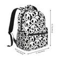 thumbnail image 4 of Hirioo Cute Panda Print Laptop Backpack Lightweight Casual Travel Daypack for College Workplace Travel, 4 of 5