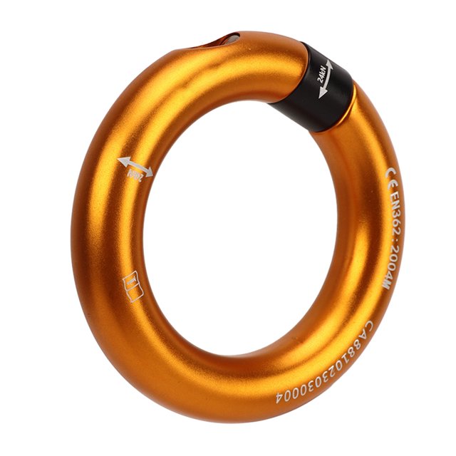 Rock Climbing O Ring,Rappel Ring 12mm Opening Belay Ring Rappel Ring Elevate Your Experience