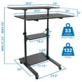 thumbnail image 2 of Mount-It! Mobile Computer Desk | Height Adjustable, 2 of 7