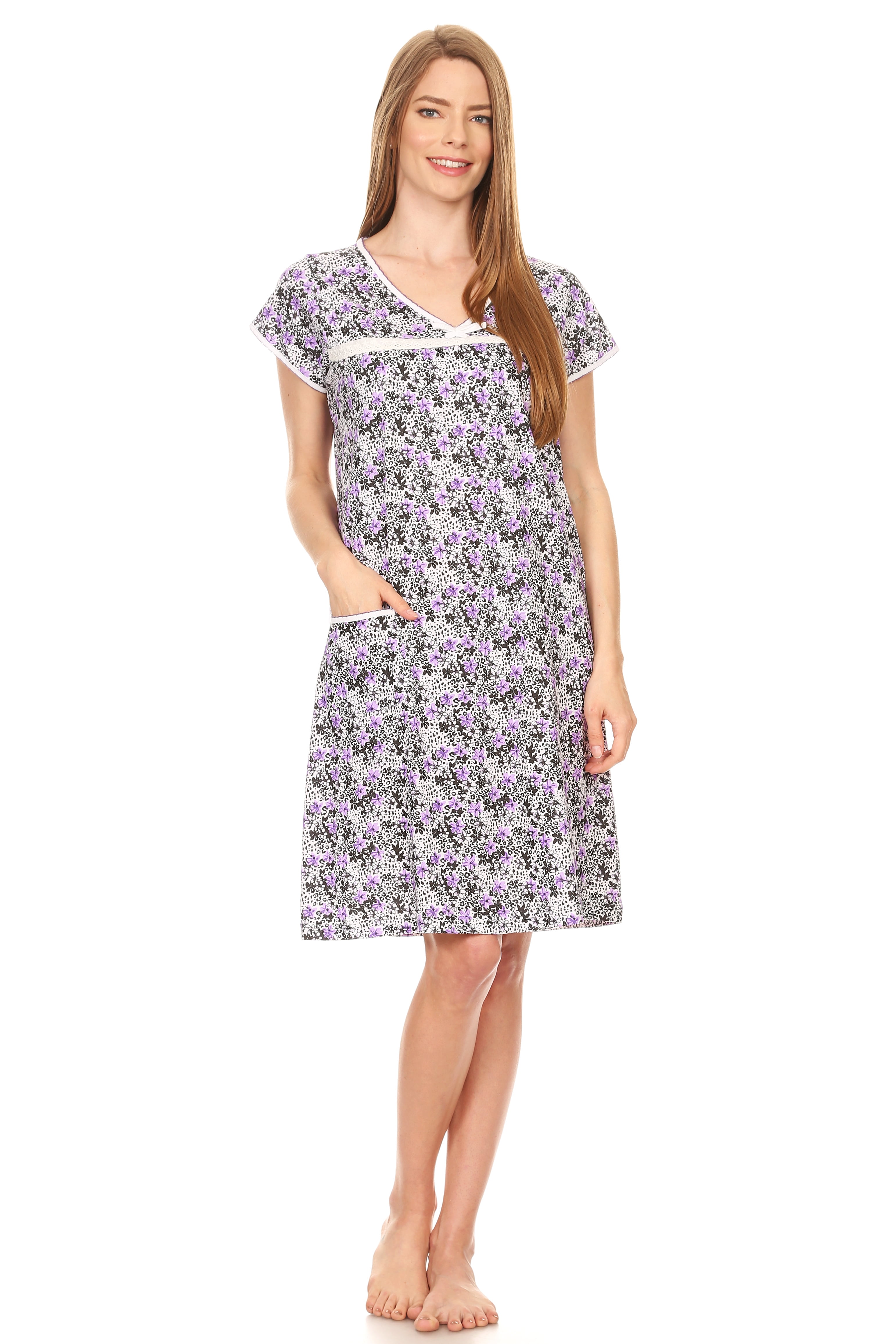 Lati Fashion Women Nightgowns & Sleepshirts Female Sleeveless Sleepwear ...
