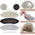 thumbnail image 2 of Paquete de 6 pares de almohadillas para el talón, protector de zapatos para hombres y mujeres, autoadhesivas, para la parte posterior del talón, demasiado grandes, de cuero, color negro, G, 2 of 5