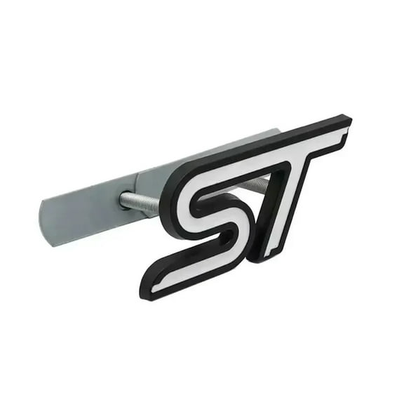 3D Metal ST Letters Badge Car Front Grille Emblem Decals