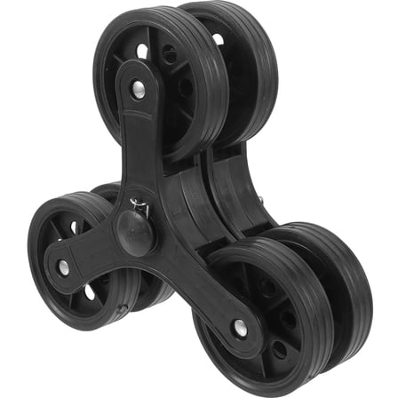 1 Pair Shopping Cart Caster Wheels for Trolley Replacement Triangle Wheel