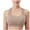 Khaki, variant on Sports Bras for Womens Racerback Seamless No Underwire Scoop Neck Supportive Elastic Lightweight Yoga Everyday Underwear