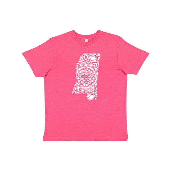 Inktastic Mississippi Silhouette Mandala Youth T-Shirt