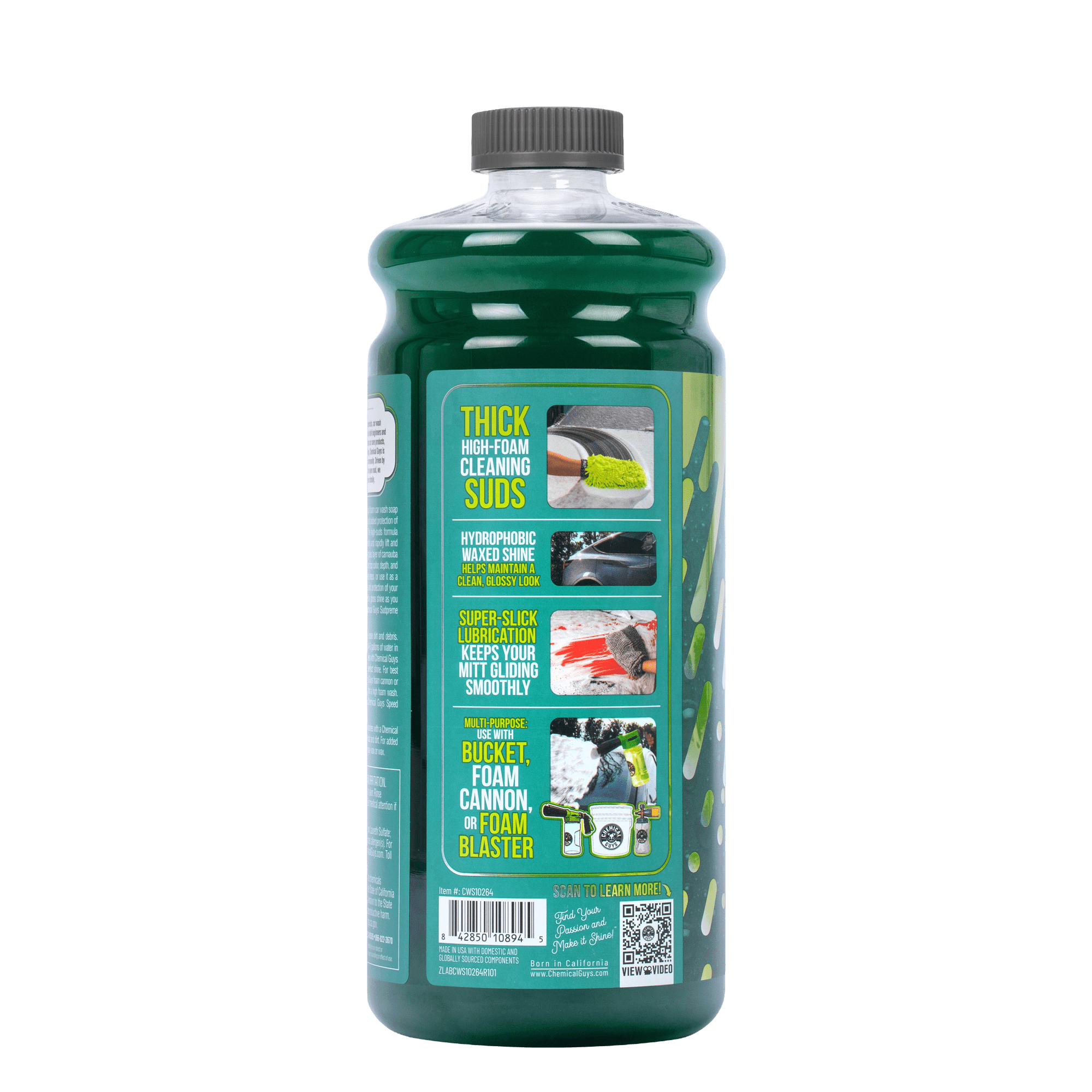 Chemical Guys Sudpreme Car Wash & Wax, Extreme Shine Foaming, 64oz