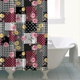 thumbnail image 4 of Pioneer Flower Floral Print Pattern Shower Curtain 72"x84", Bathroom Decorative Shower Curtain Set with 12 Hooks, Waterproof Washable, 4 of 6