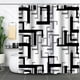 thumbnail image 1 of Monstrate Cortinas de ducha grises y blancas fáciles de instalar y reemplazar para impresión de alta definición en el baño Juegos de accesorios de baño estilo 2, 1 of 6