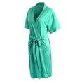thumbnail image 2 of Richie House Short Kimono Robe Women's Sleeve Cotton Bathrobe Party Dressing Gown Sleepwear RHW2753-Z-XL, 2 of 3