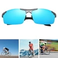 thumbnail image 4 of Polarized Sunglasses for Cycling Men Baseball Glasses, Three-Dimensional Cutting Blue Lens, 4 of 8
