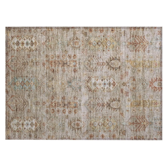 Dalyn Rugs Machine Washable Indoor/Outdoor Chantille ACN2047 Beige 1'8" x 2'6" Rug