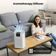 Air Purifier for Home Large Room up to 1800ft²,Air Cleaner with Air Quality Light and Essential Diffuser, AUTO Mode, Sleep Mode, Timer, Lock, for Wildfire Smoke Dust