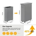 thumbnail image 2 of BGTREND 4pcs 28'' Tall & Slim Laundry Hamper with Lid and Wheels Narrow Laundry Basket Collapsible Dirty Clothes Hamper Portable Laundry Storage Bin Oxford (65L, Gray), 2 of 7