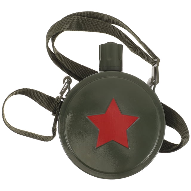 Botella de cantimplora militar al aire libre, botella de agua para acampar, cantina militar para senderismo para agua