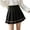 Black, variant on Pleated Skirts for Women High Waist School Uniform Mini Skirt with Built-in Short (Pink XXL)
