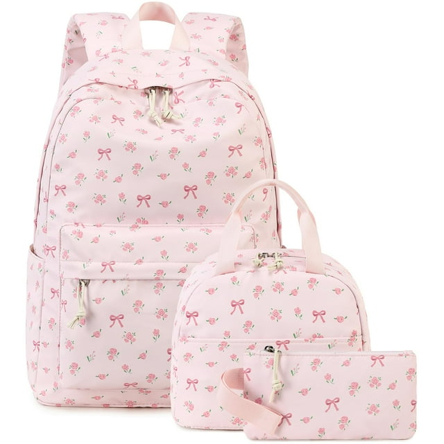 Mochila escolar Bluboon para adolescentes con lonchera y estuche para lápices