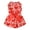 Heart Print, variant on SPRING PARK Holiday Festival Dog Dress Polyester Love-Heart/Star Print Pet Apparel, Red, XS