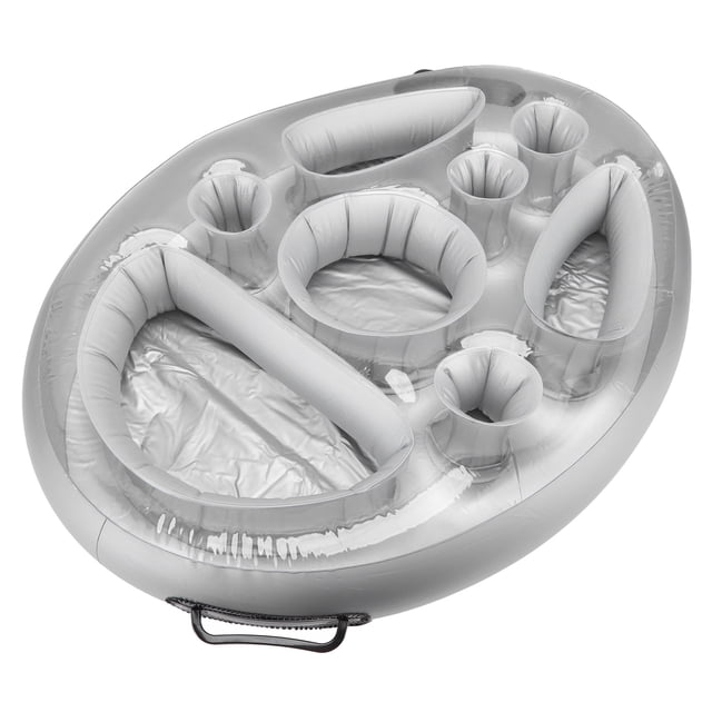 Soporte de Bebidas Flotantes, Buena Estabilidad PVC Comunda Bandeja de Piscina Flotante Liviana para Fiesta de Piscina