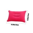 thumbnail image 3 of Inflatable Pillow, Staron 2026 Plush Rectangular Napping Camping Cushion, Portable PVC Travel Pillow with Center Concave Design for Neck Support, Hot Pink, 3 of 7