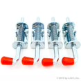 thumbnail image 2 of 4 Pcs Metal Lock Barrel Bolt Spring Loaded Latch 6.5 Inches Long w Grip Heavy Duty, 2 of 5