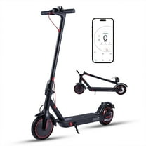 TOXOZERS Electric Scooter 350W Folding Commuter - 8.5" Solid Tires, Up to 19 MPH - Black