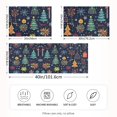 thumbnail image 2 of Yayeee Pillowcase Standard Size Set of 2 Satin Wrinkle Resistant Pillow Case, Dark Blue Christmas, 2 of 8