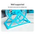 thumbnail image 5 of Low Noise Transparent Hamster Exercise Wheel Quiet Small Pet Running Activity Toy for Cage Enclosure Indoor Play, 5 of 5