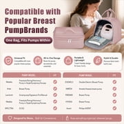 Breast Pump Bag, Spectra Pump Backpack, Compatible with Spectra S1, S2, Pink