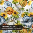 thumbnail image 2 of Thanksgiving Tablecloth, Fall Pumpkin Sunflower Round Tablecloth 60 Inch, Autumn Table Cloth for Rustic Farmhouse Kitchen Decor, Wipeable Polyester Fabric Table Cover for Holiday Outdoor Party, 2 of 6