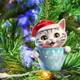 thumbnail image 5 of Lilixerw Personalized Christmas Tree Cute Cats Pendant,2D Acrylic Funny Christmas Cats Ornament for Christmas Tree Ornament, 5 of 5