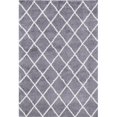 thumbnail image 1 of Great American Distributors S960.3K.01.GY.5X8 5 x 8 ft. Cloud Prism Shaggy Rug, Gray & Cream, 1 of 1