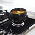 thumbnail image 5 of 4pcs/Set Protective Pad Mat Induction Cooker Burner Mat Reusable Gas Stove Covers Fiberglass Protector Pad Tool (Black), 5 of 5