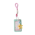 thumbnail image 2 of Linnome Stars Badge Holder Slide Card Case for Bus Passes Key Card 4.33x2.68 Inch Photo Card Protector with Lanyard, 2 of 6