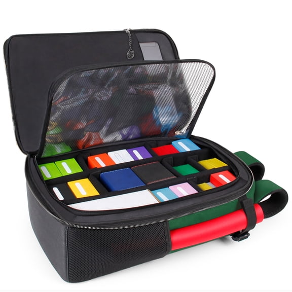 ENHANCE MTG Backpack Collector's Edition TCG Backpack for Deck Boxes, Sleeved Cards (Dragon Green)
