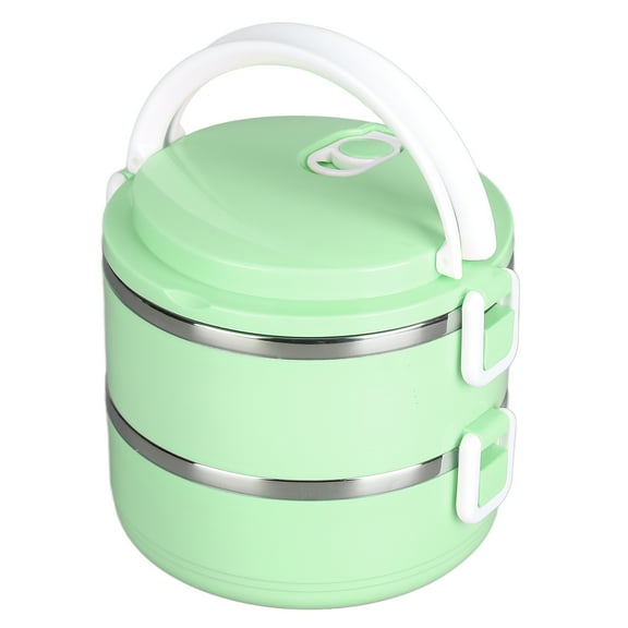 ANGGREK Thermal Lunch Box Stackable Hot Food Insulated Box 304 Stainless Steel Round Lunchbox Sealed Food Containers,Stackable Thermal Lunch Box,Thermal Lunchbox