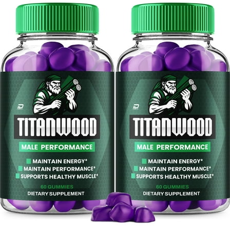 Titan Wood Gummies for Men – TitanWood Gummy Natural Blend Reviews, 2 Pack, 120 Gummies