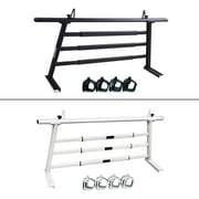 AA-Racks APX25-A-WG Headache Rack Semi Pickup Truck Rack with 3 Bar Window Guard Protective Back Rack - Sandy Black (APX25-A-WG(3)-BLK)